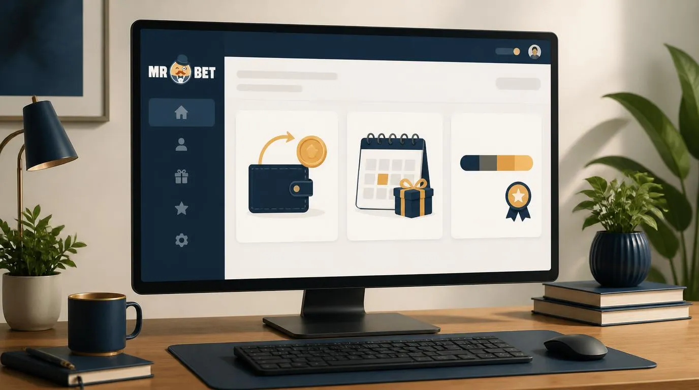 Panel promocji kasynowych z kartami cashbacku, nagród tygodniowych i postępu lojalnościowego